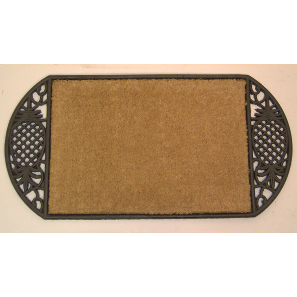Fleur De Lis Living Cena Pineapple 36 in. x 18 in. Indoor Door Mat | Wayfair